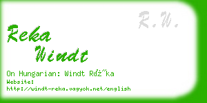 reka windt business card